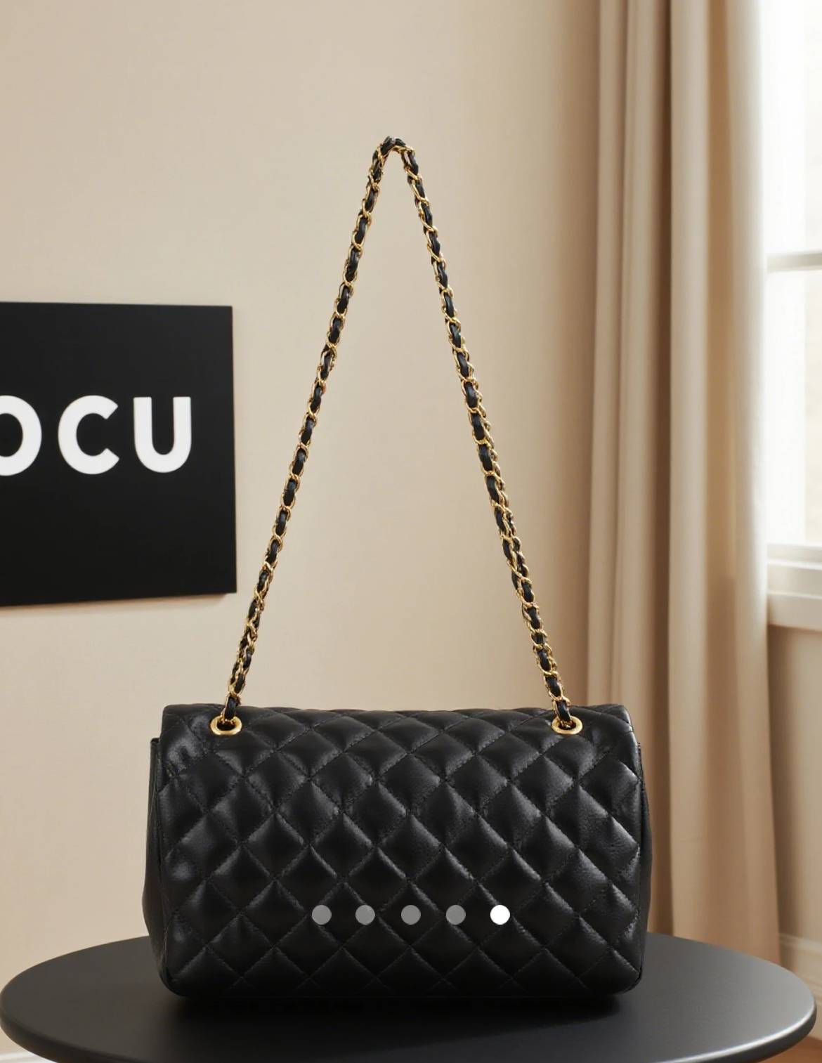 Padded Shoulder Bag // Black