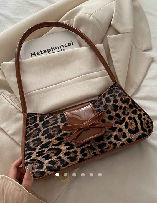 Bow Shoulder Bag // Brown