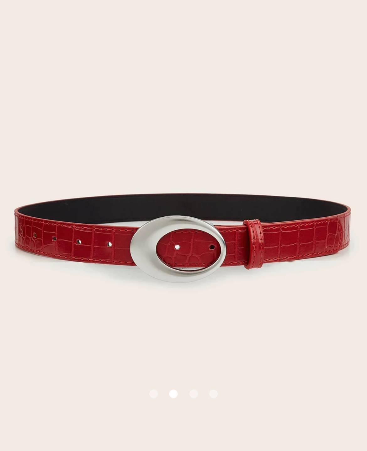 Geometric Belt // Red