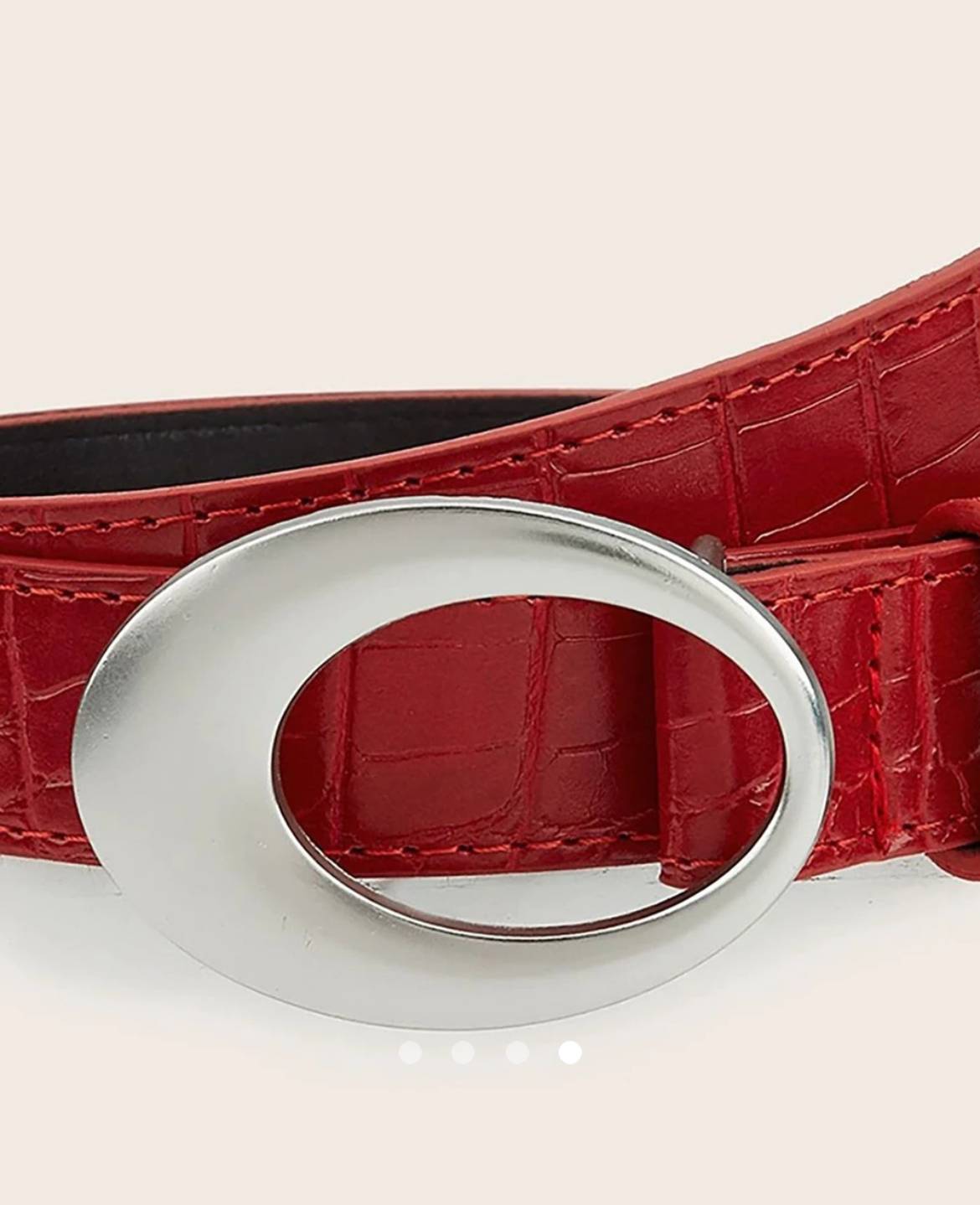 Geometric Belt // Red