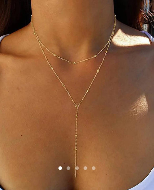 Multi Layer Necklace 002 // Gold