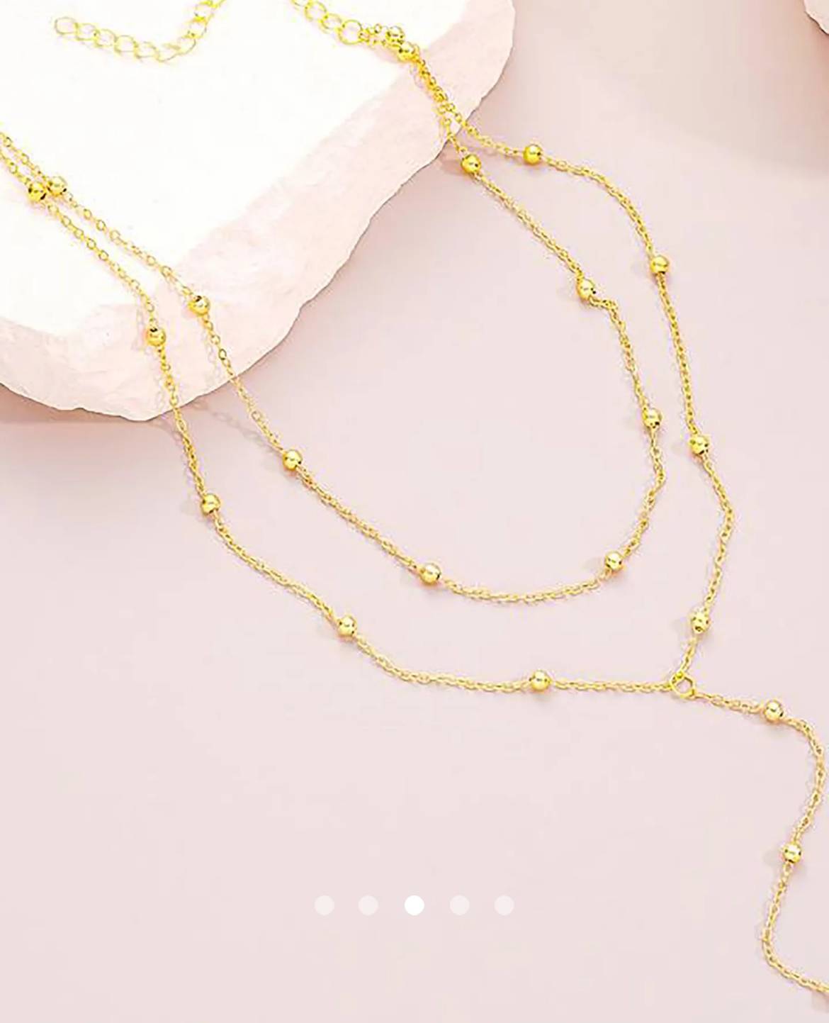 Multi Layer Necklace 002 // Gold