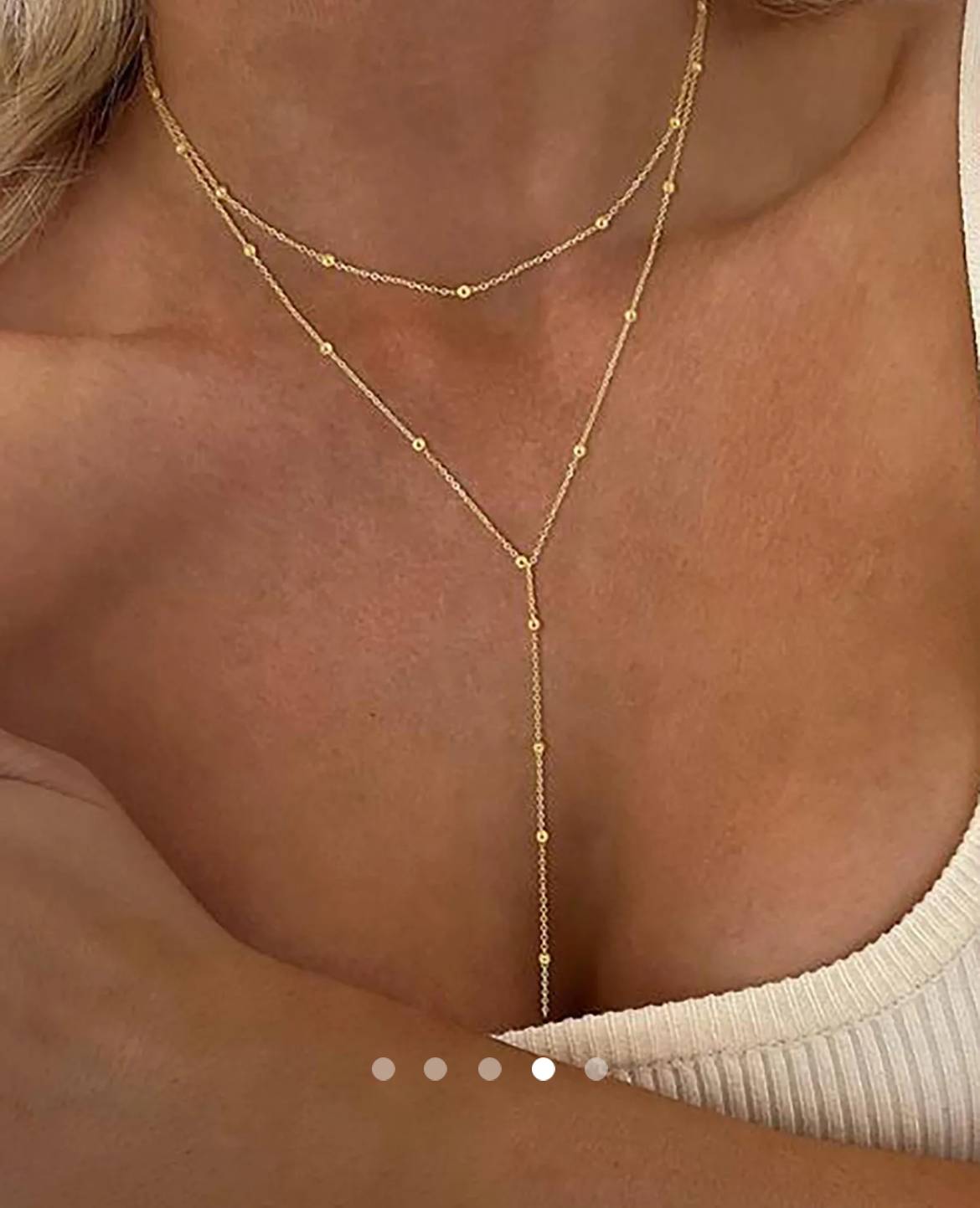 Multi Layer Necklace 002 // Gold