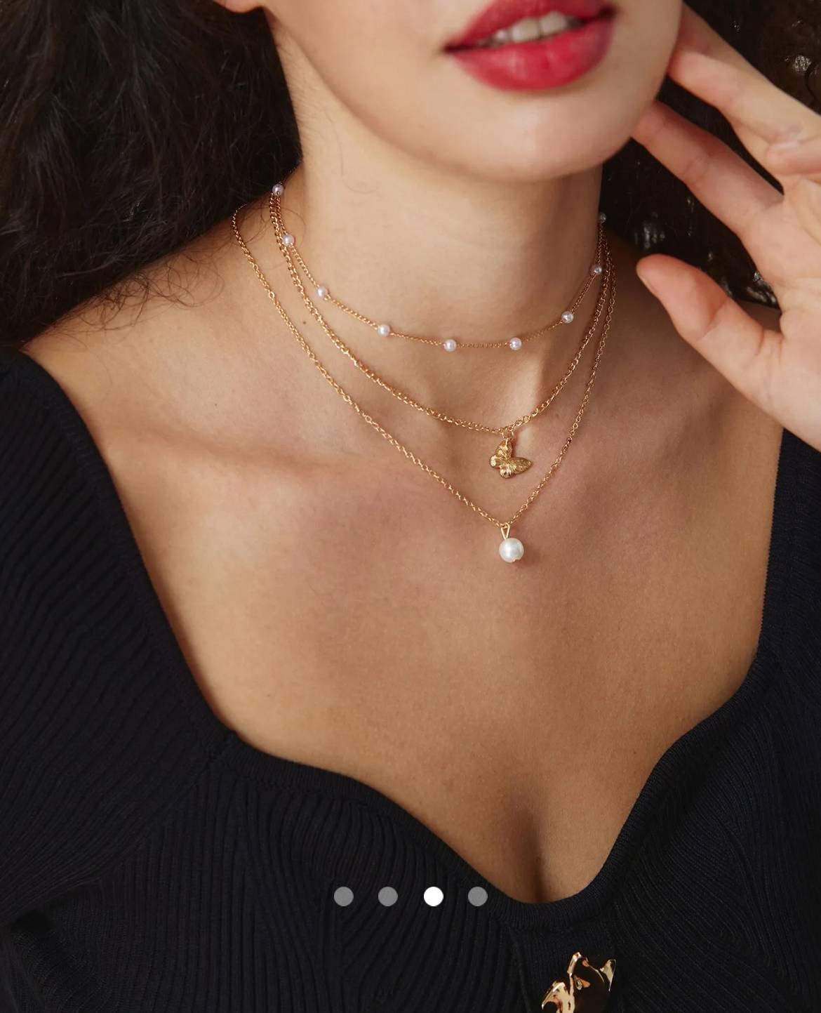 Multi Layer Necklace 003 // Gold