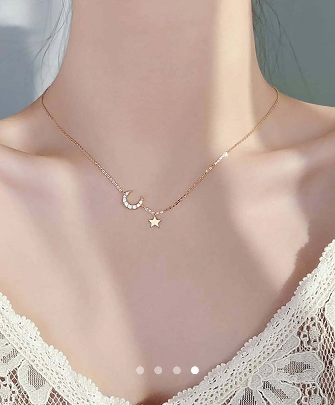 Moon Necklace 002 // Gold