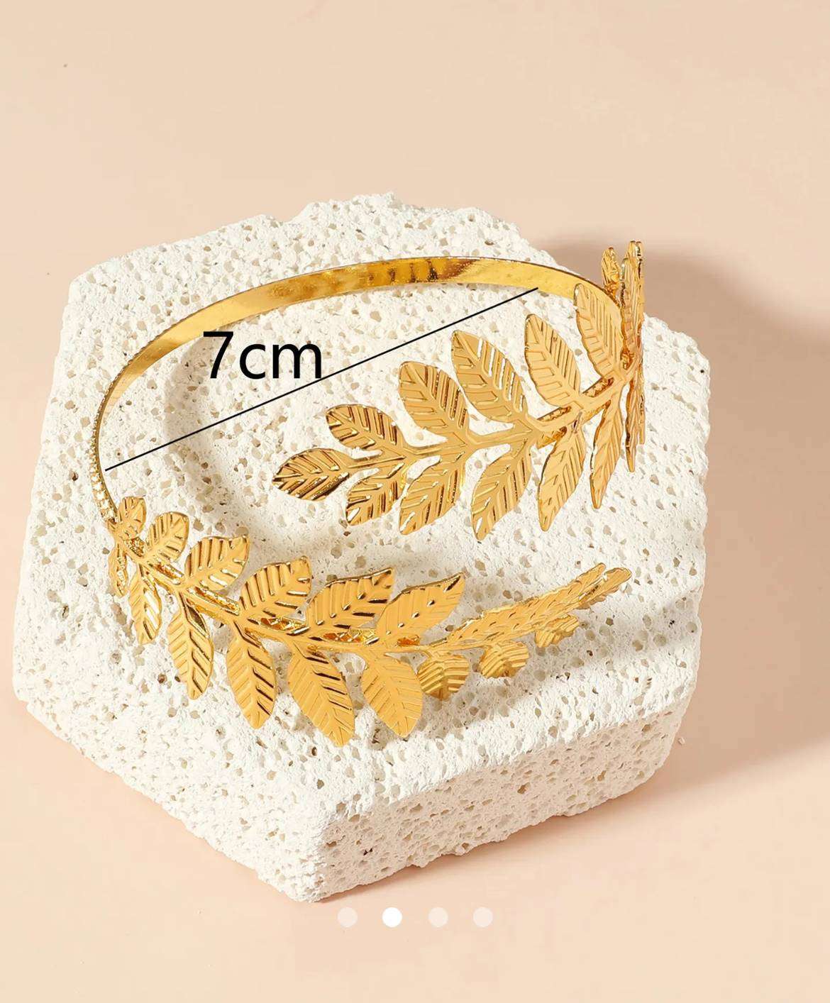 Leaf Arm Cuff 002 // Gold