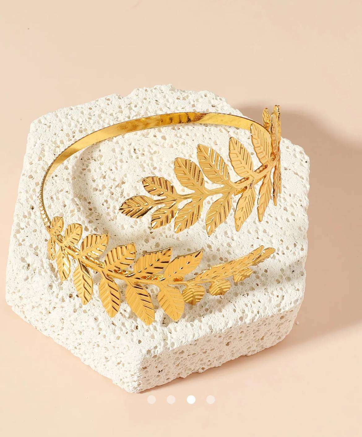 Leaf Arm Cuff 002 // Gold