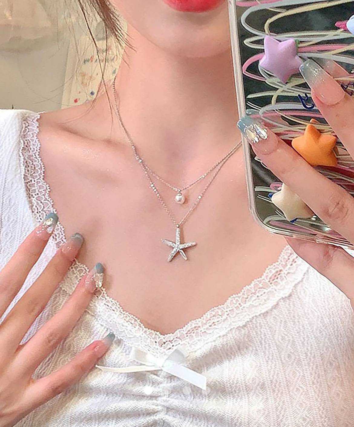 Starfish Necklace // Silver