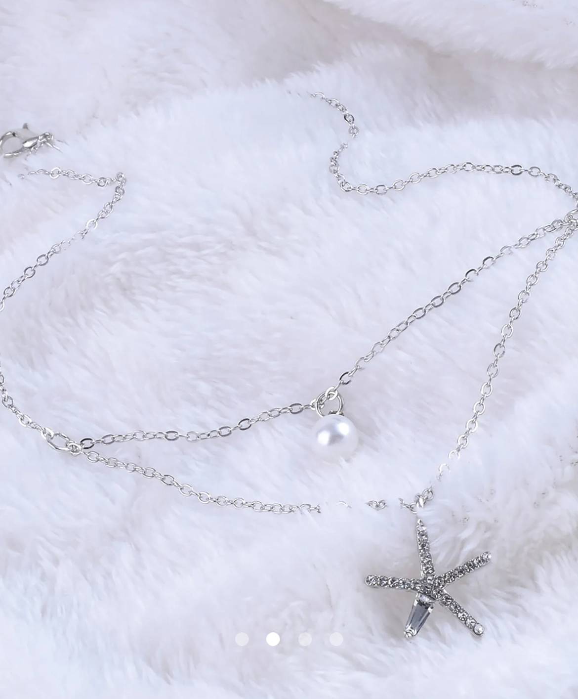 Starfish Necklace // Silver