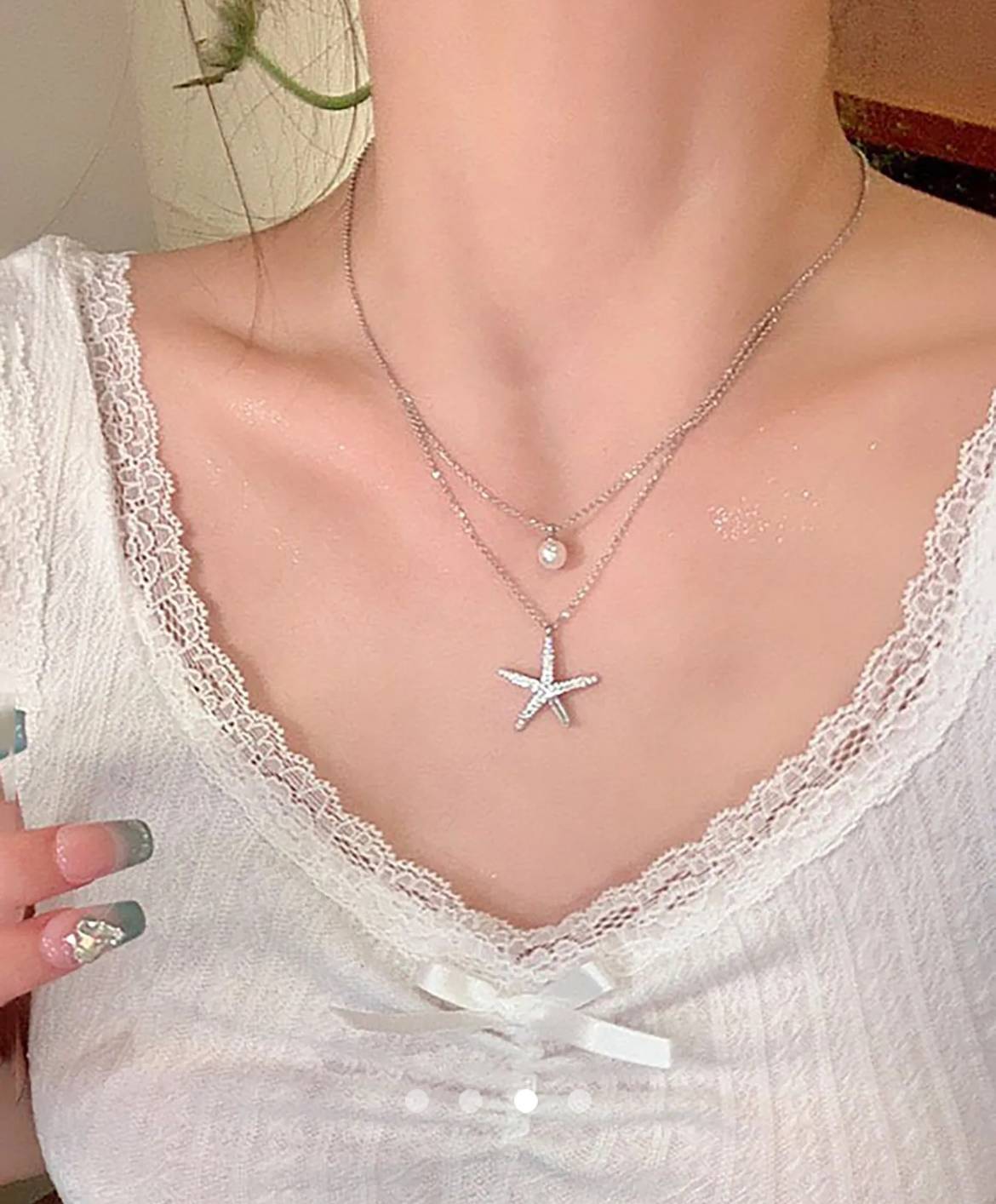 Starfish Necklace // Silver
