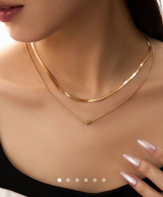 Multi Layer Necklace 004 // Gold