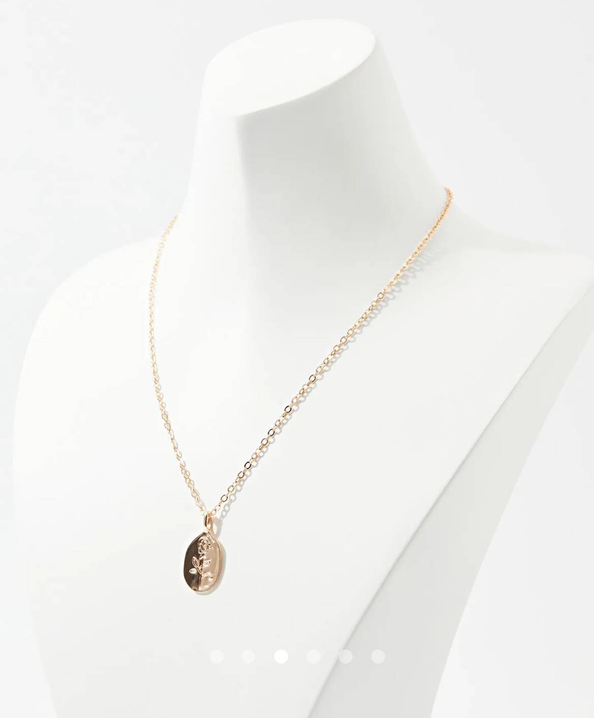 Rose Necklace // Gold