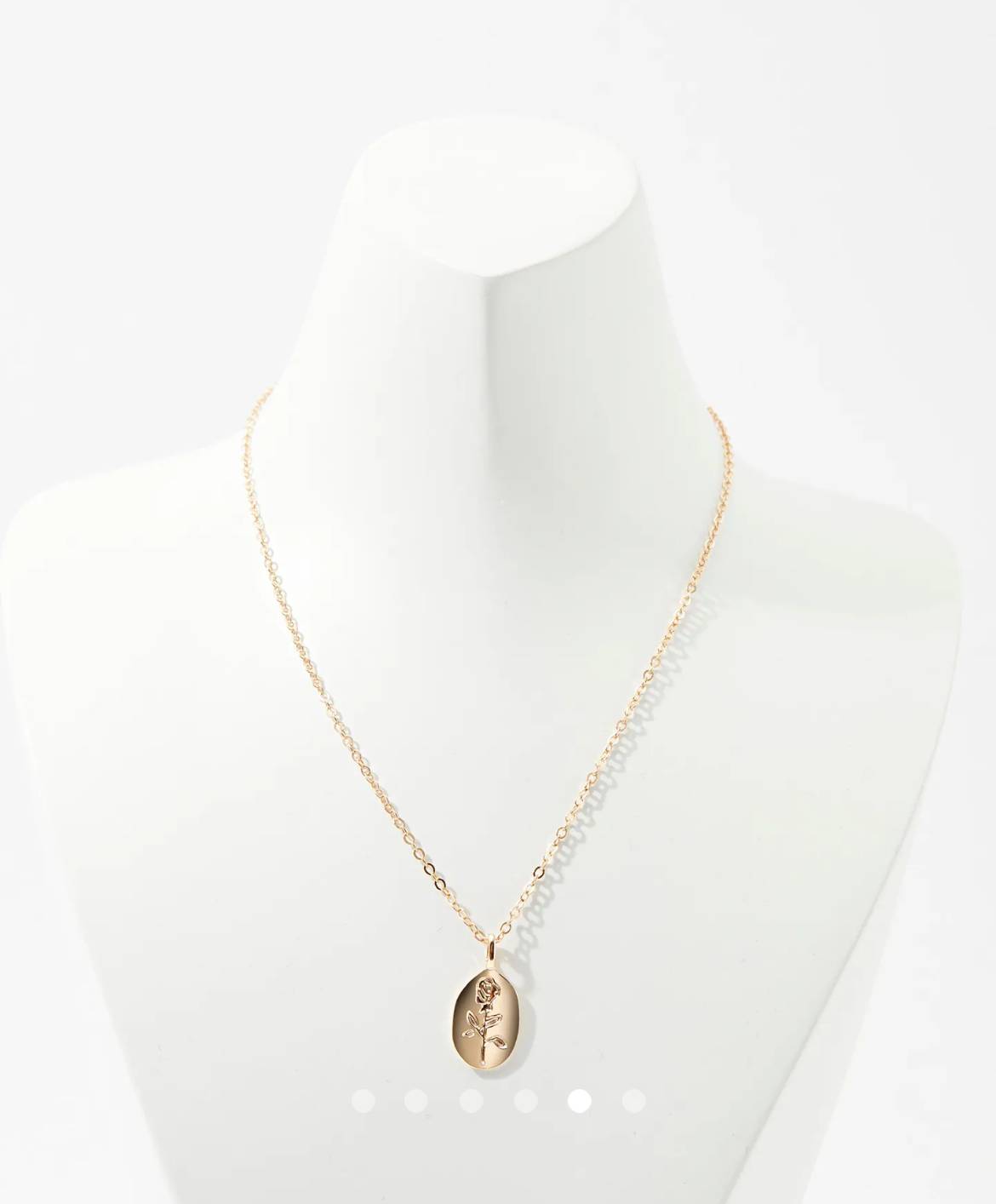 Rose Necklace // Gold