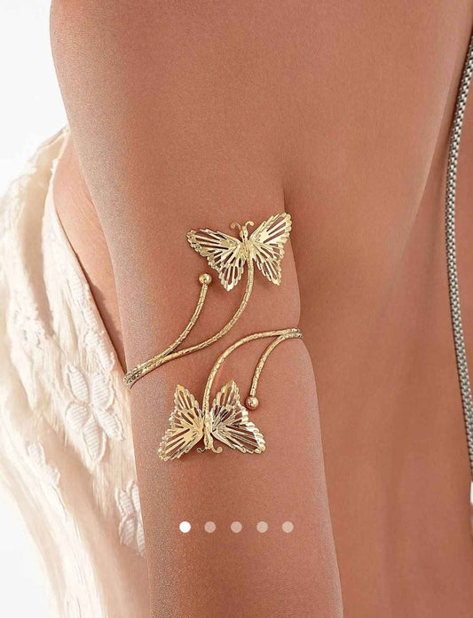 Wings Arm Cuff // Gold