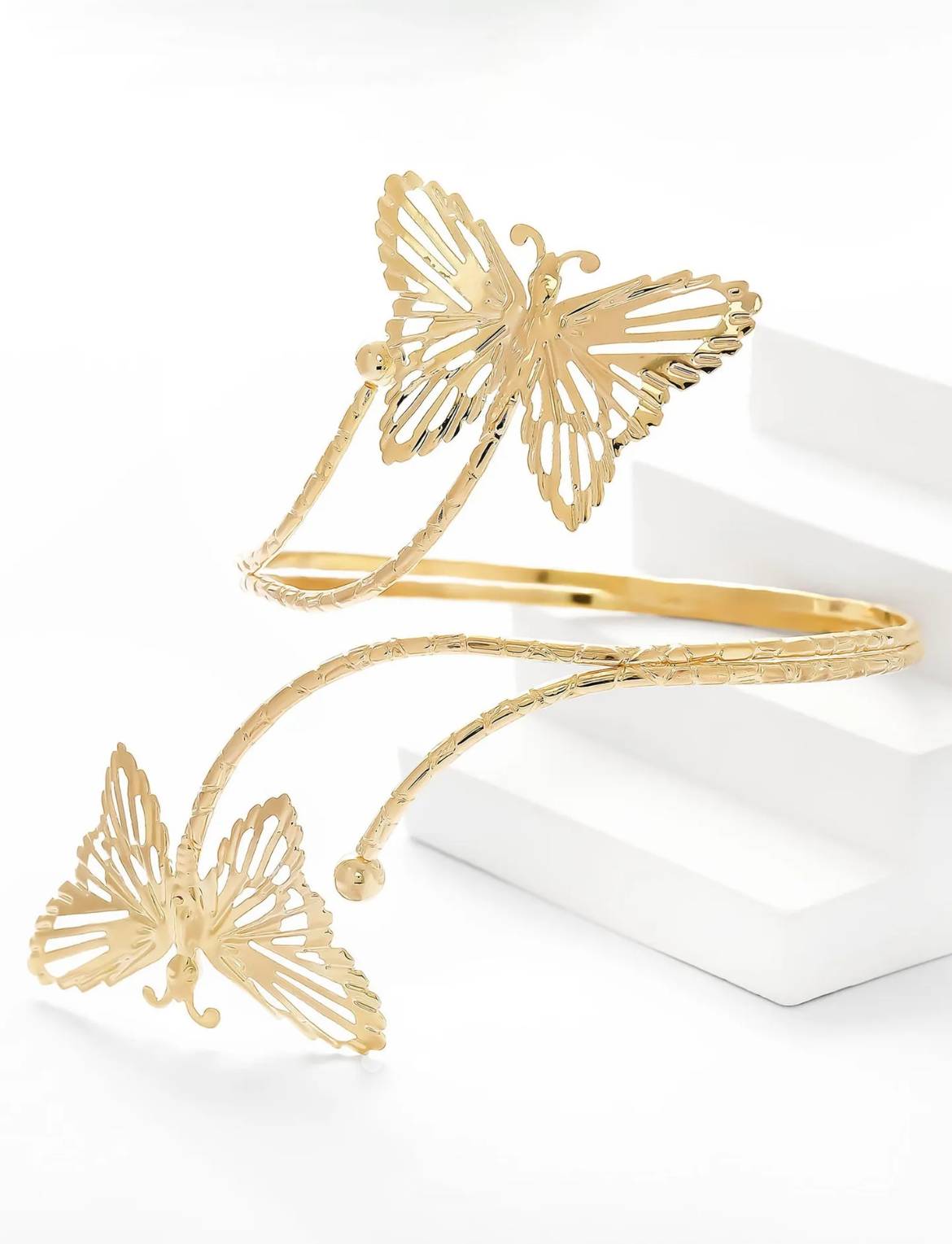 Wings Arm Cuff // Gold