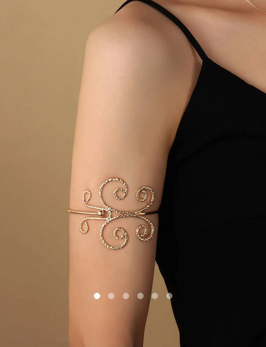 Geometric Arm Cuff 003 // Gold