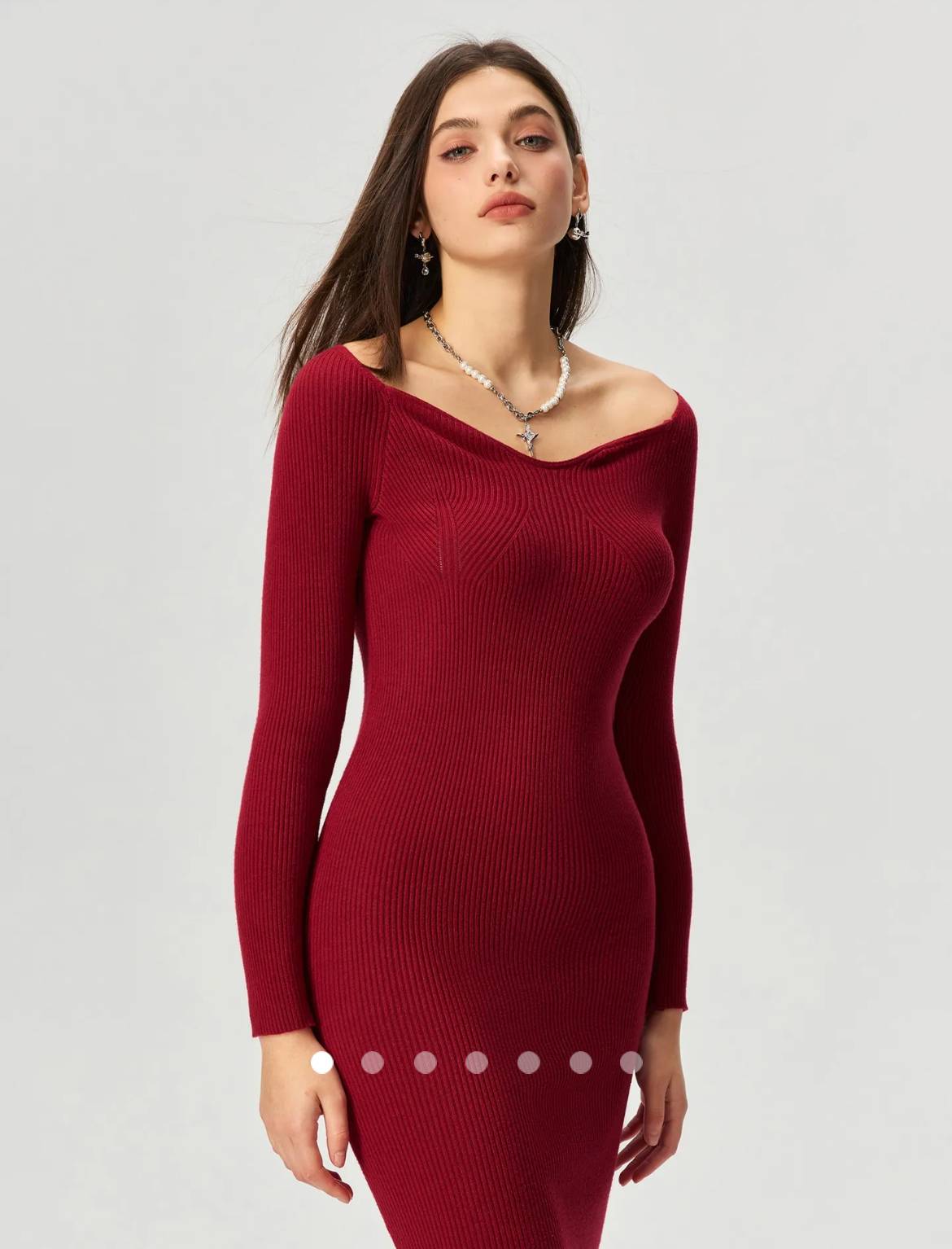 Knit Dress 002 // Red