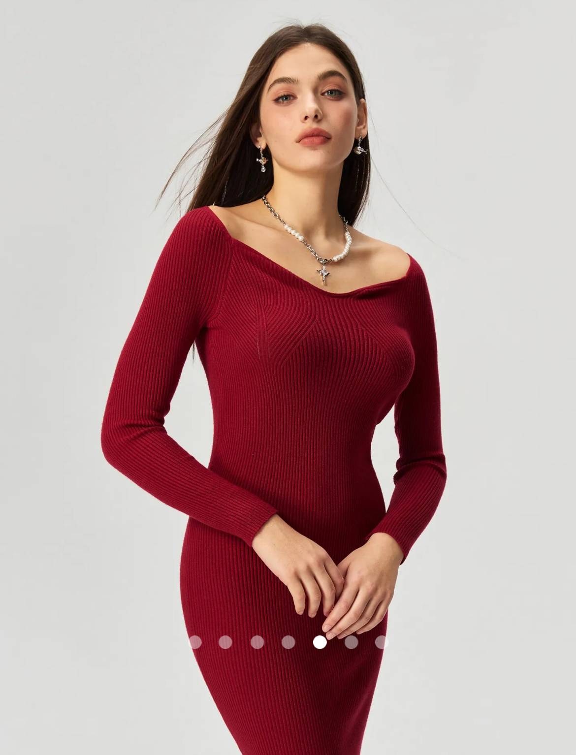 Knit Dress 002 // Red