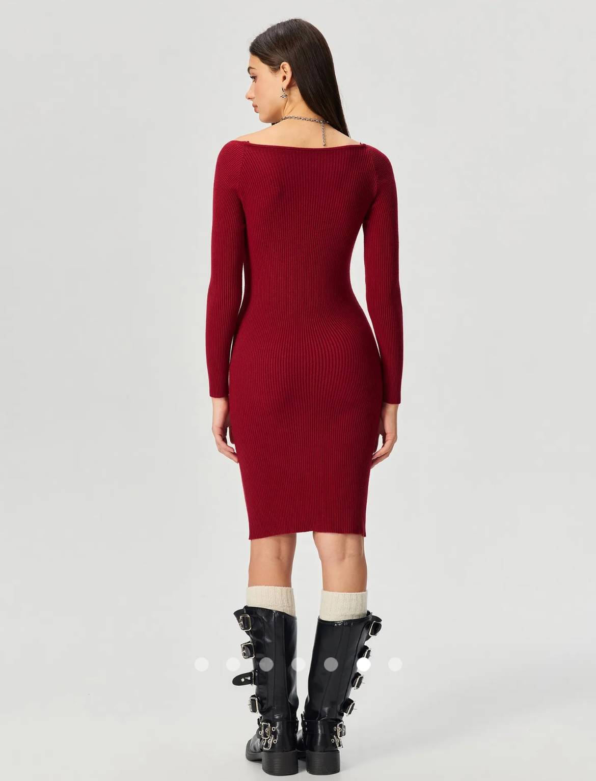 Knit Dress 002 // Red