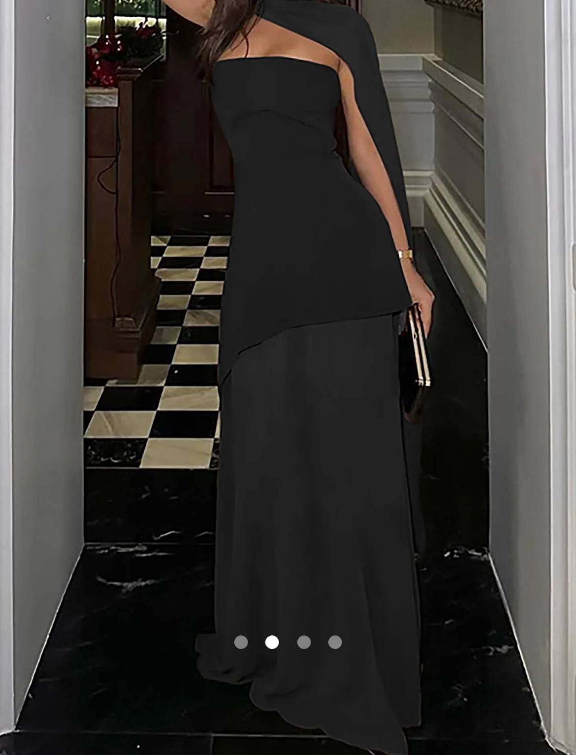 Patchwork Tube Dress // Black