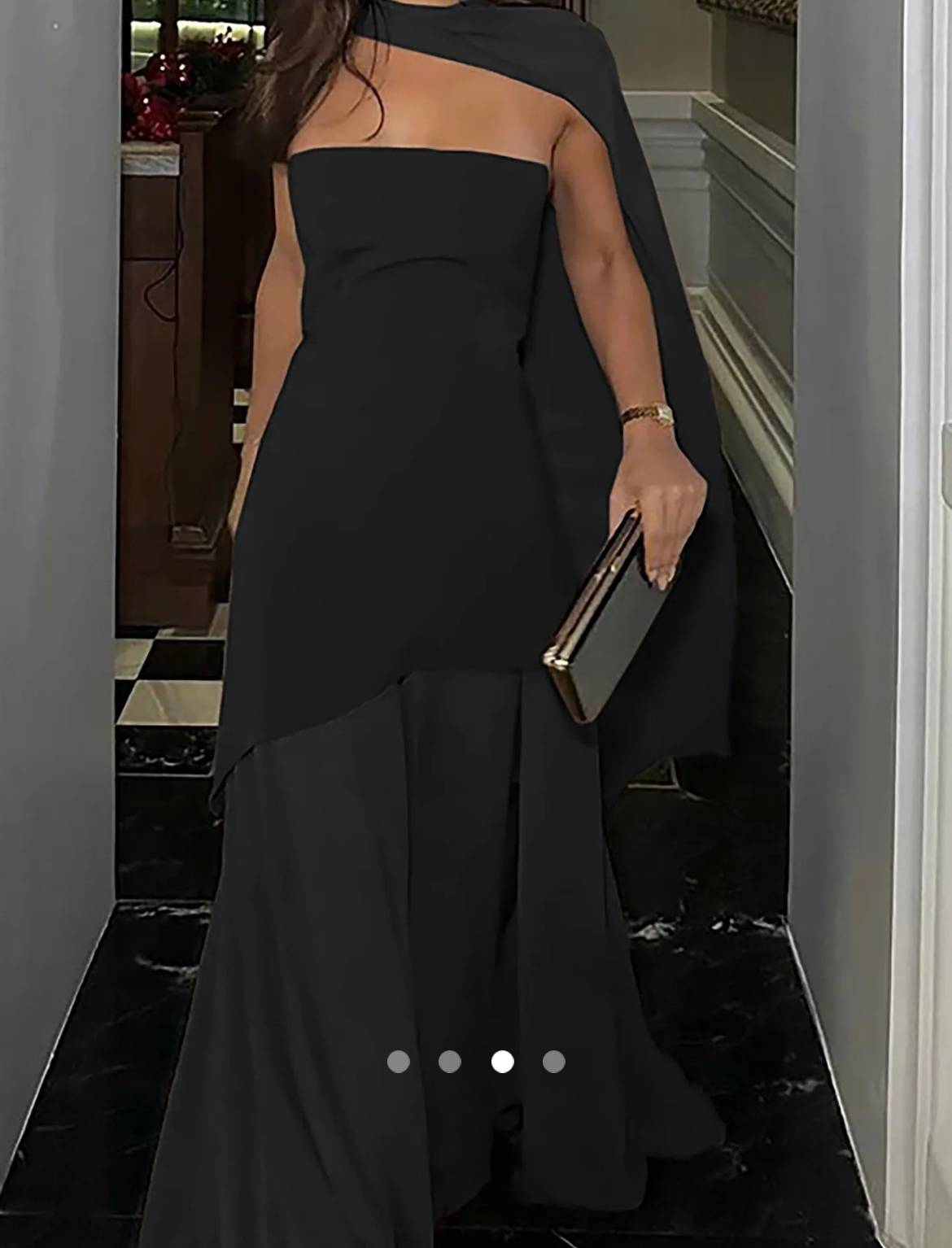 Patchwork Tube Dress // Black