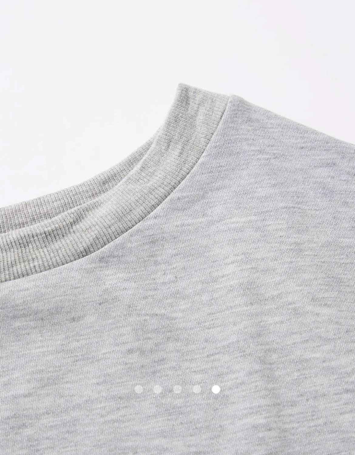 Printed Pullover Sweatshirt // Light Grey