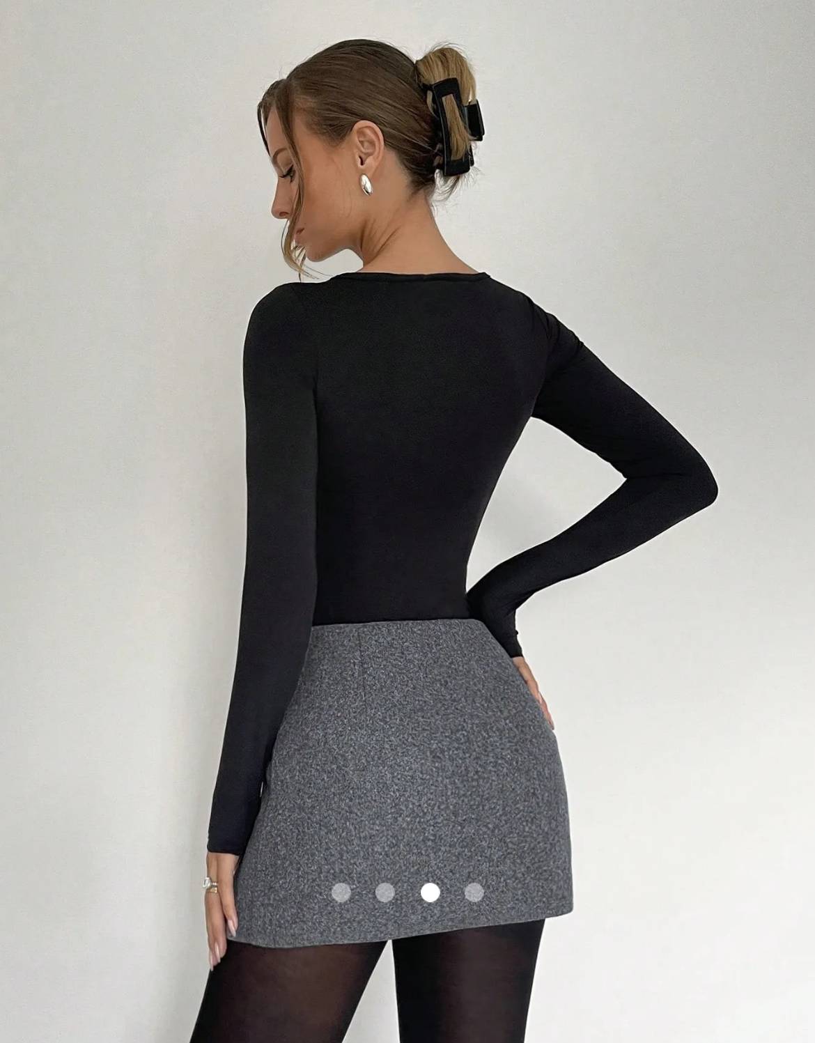 Wrapped Culotte Shorts // Grey
