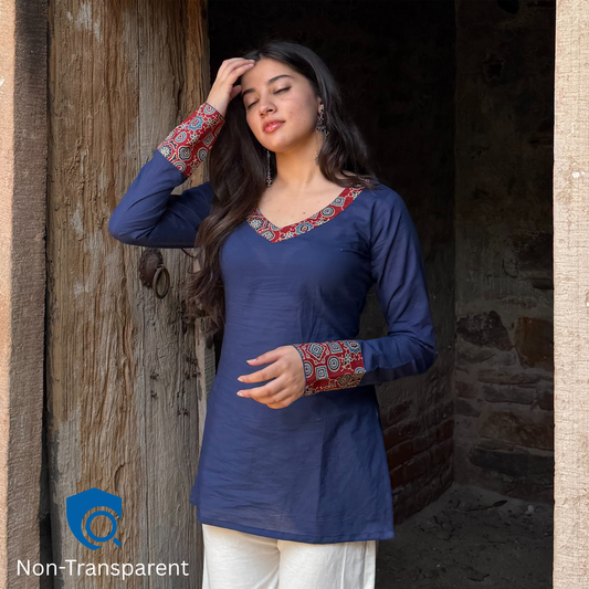 TARA Short Kurti // Blue