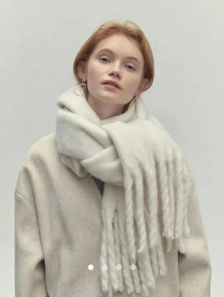 Solid Scarf // White