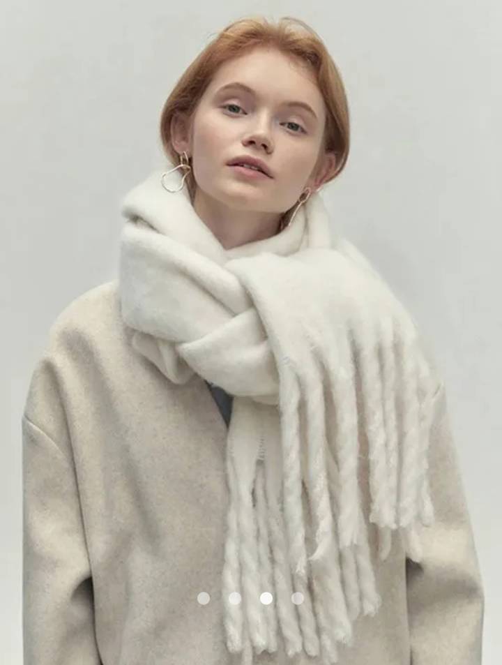 Solid Scarf // White