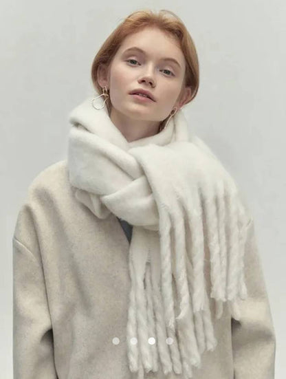 Solid Scarf // White