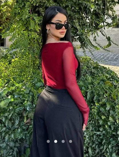 Gathered Top 002 // Burgundy