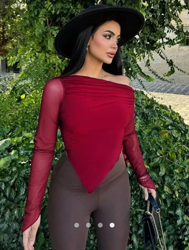 Gathered Top 002 // Burgundy