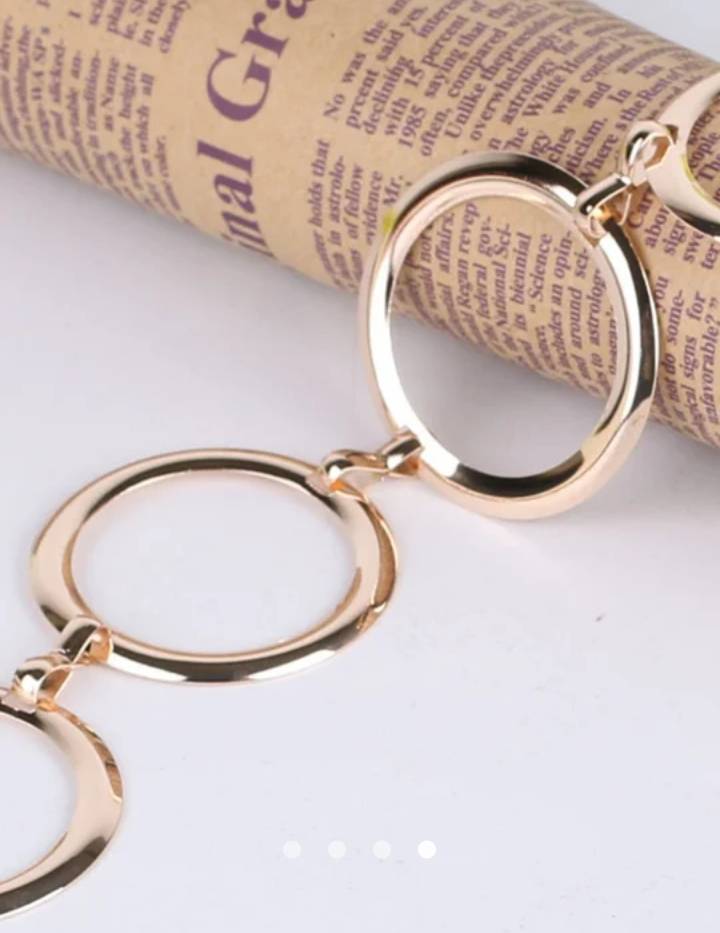 Geometric Waist Chain Belt // Gold