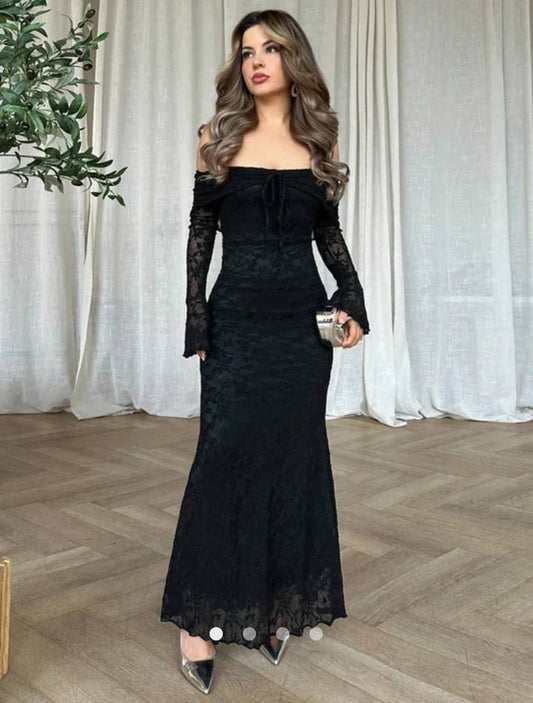 Sheer Bodycon Dress // Black