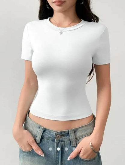 Silky Handfeel Basic Tee // White