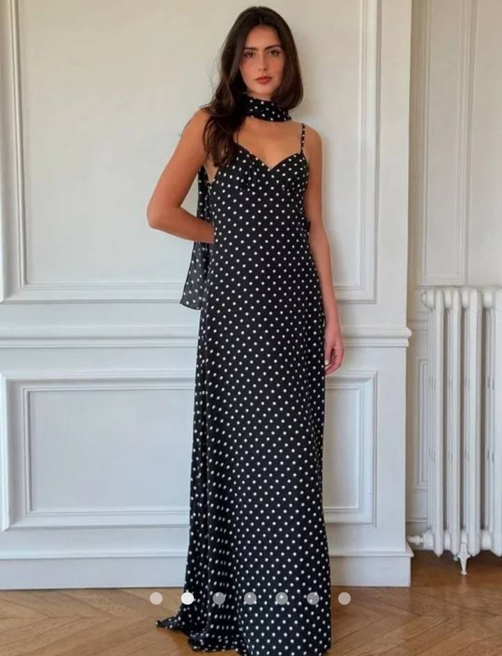 Scarf Cocktail Dress // Black