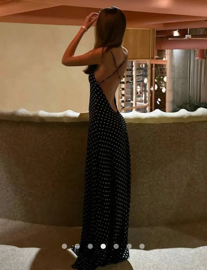 Scarf Cocktail Dress // Black