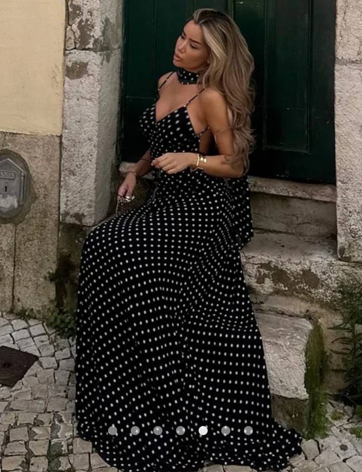 Scarf Cocktail Dress // Black