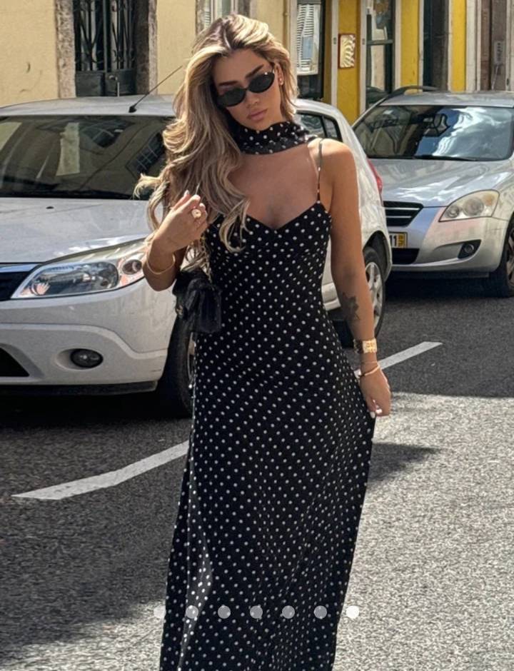 Scarf Cocktail Dress // Black