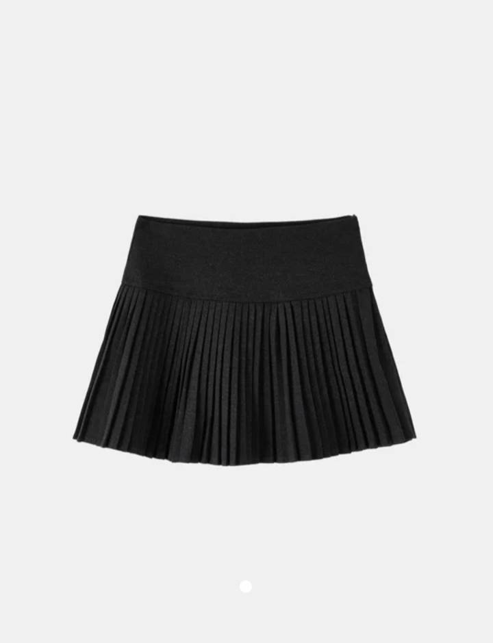 Pleated Skirt // Dark Grey