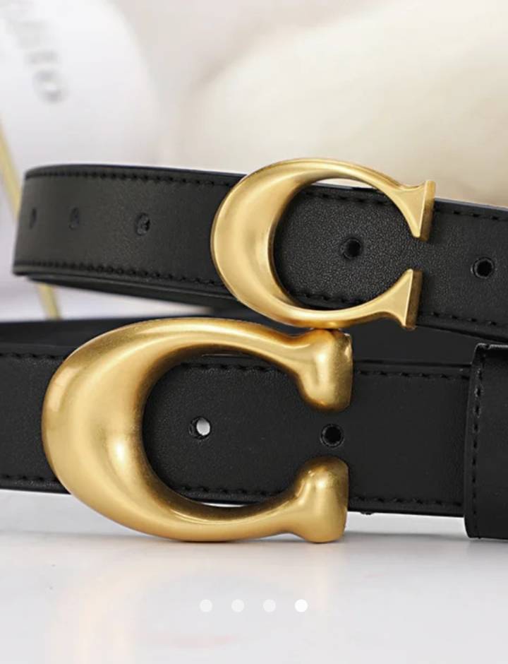 Metal Detail Belt 002 // Black