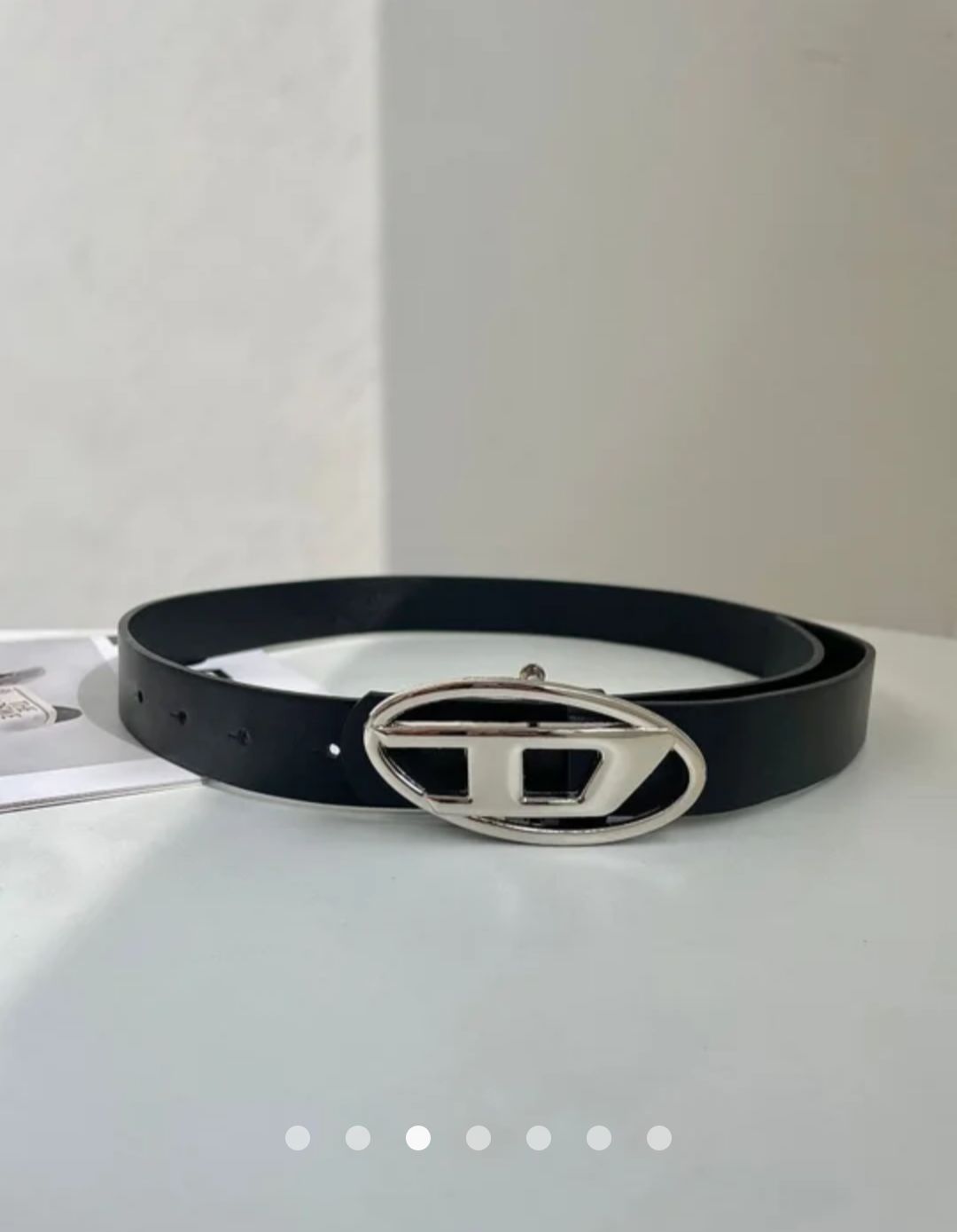 Metal Detail Belt 002 // Black