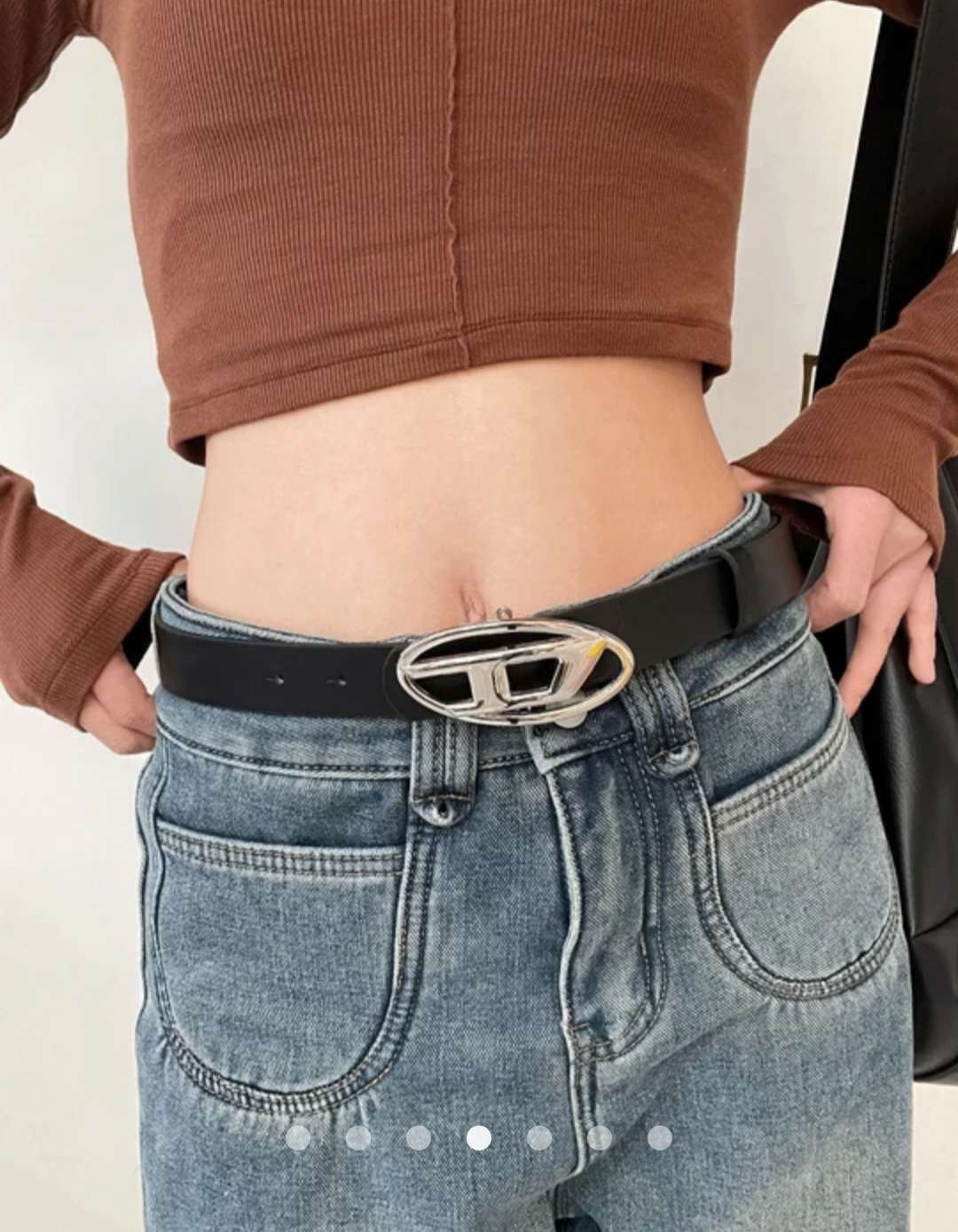 Metal Detail Belt 002 // Black