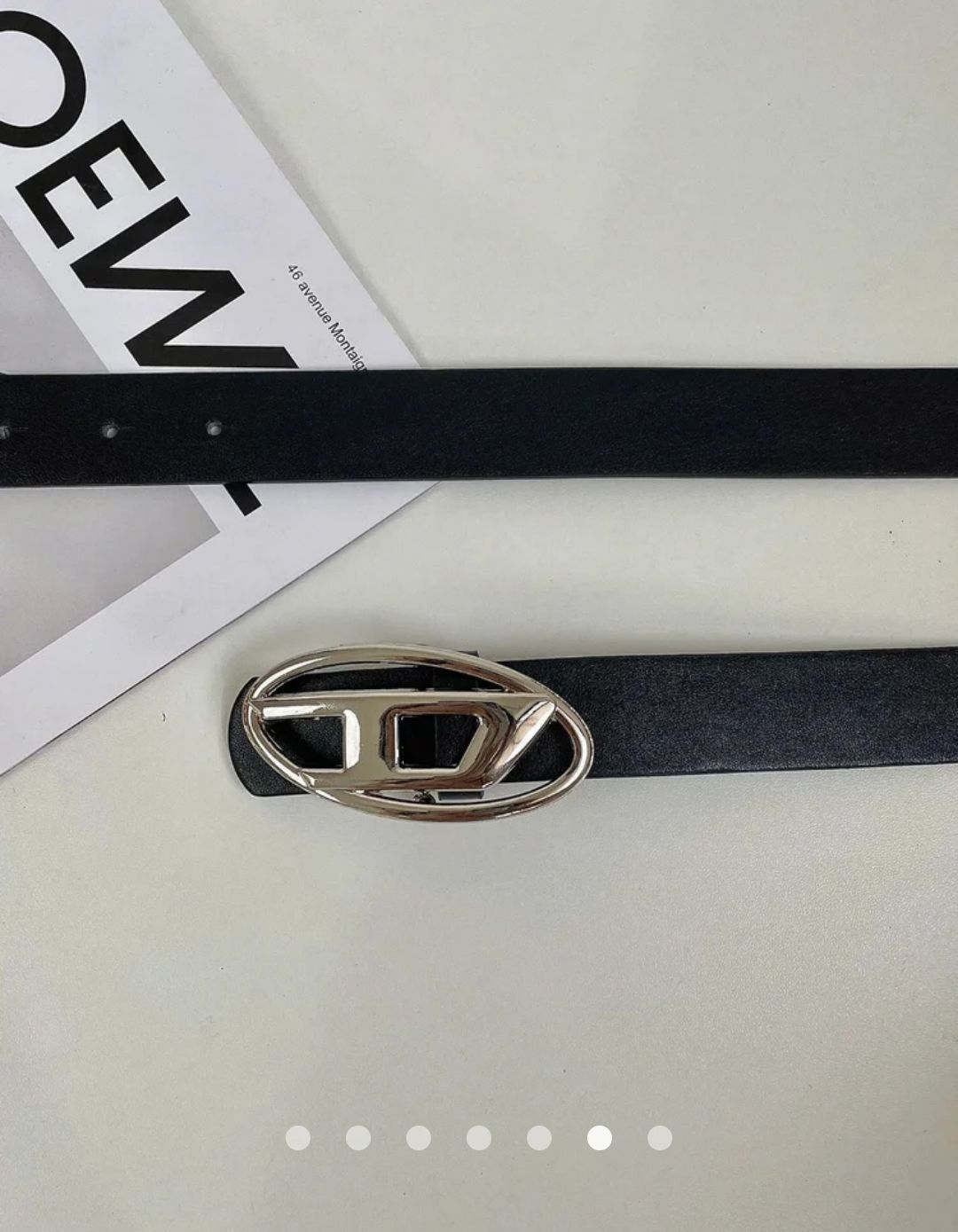 Metal Detail Belt 002 // Black