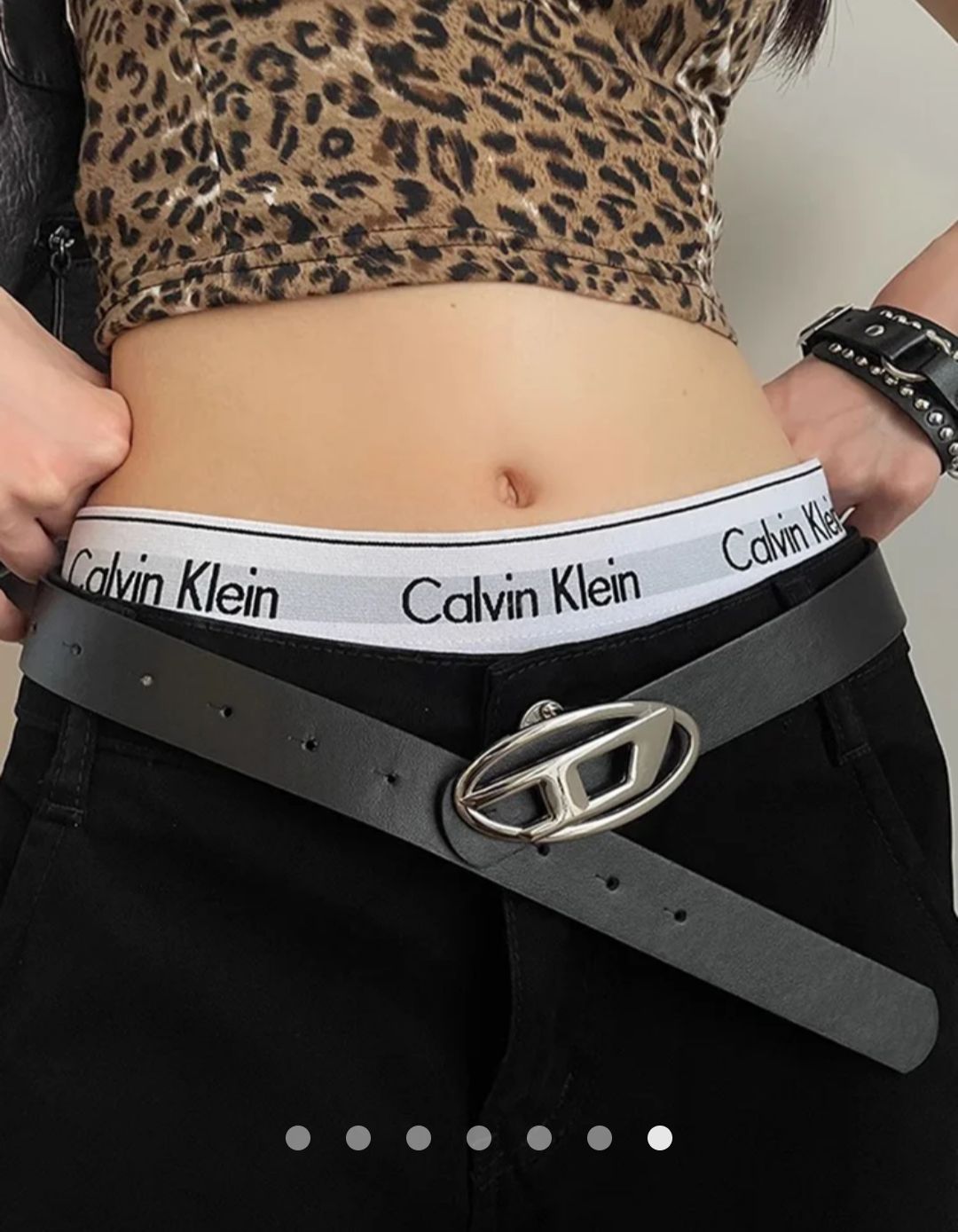 Metal Detail Belt 002 // Black