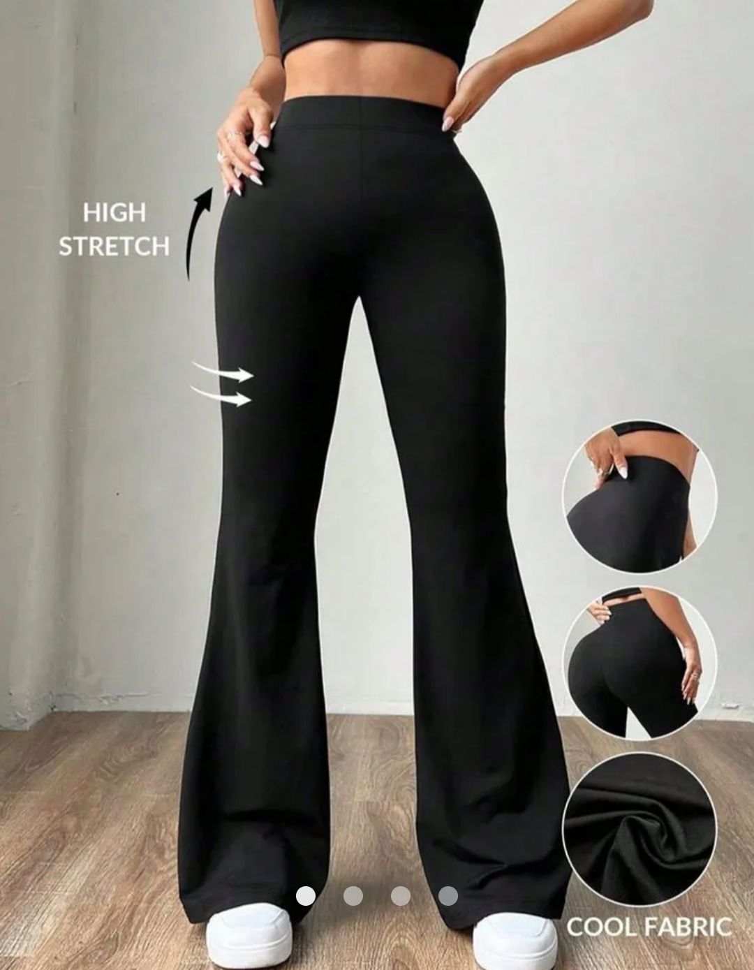 Flare Leg Pants // Black
