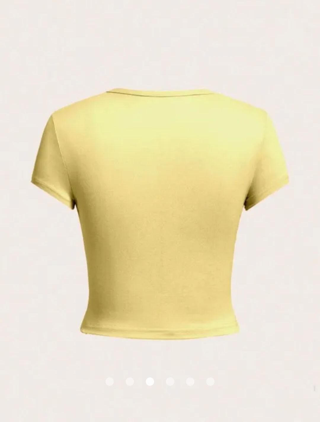 Flower printed T-Shirt // Yellow