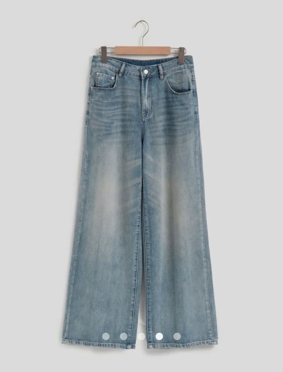 High Waist Straight Leg Jeans 002 // Light Blue