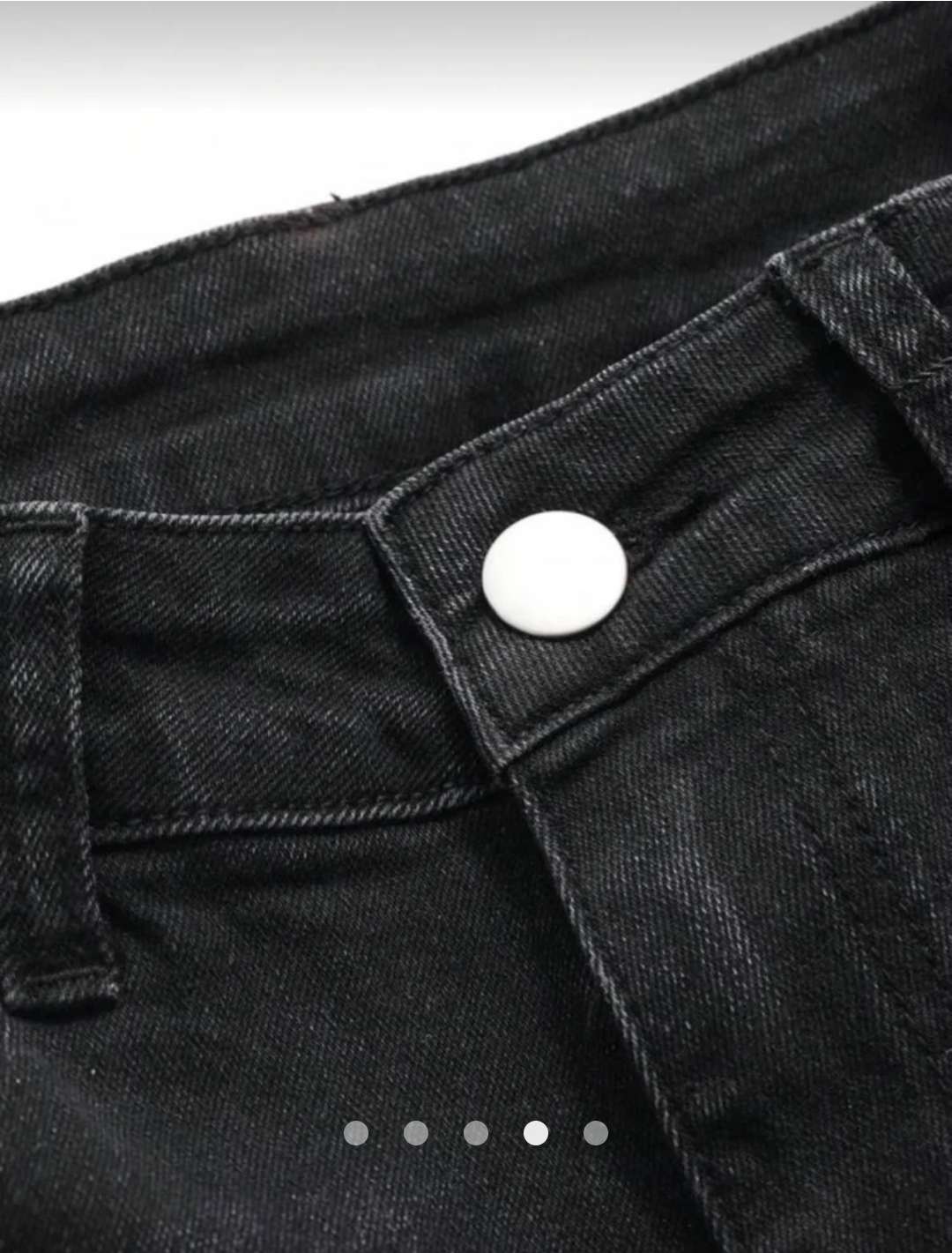 High Waist Flare Leg Jeans // Washed Black